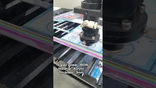 Ball Screw CO₂ Laser Cutter in Action | TEMEi T5D-L1325S